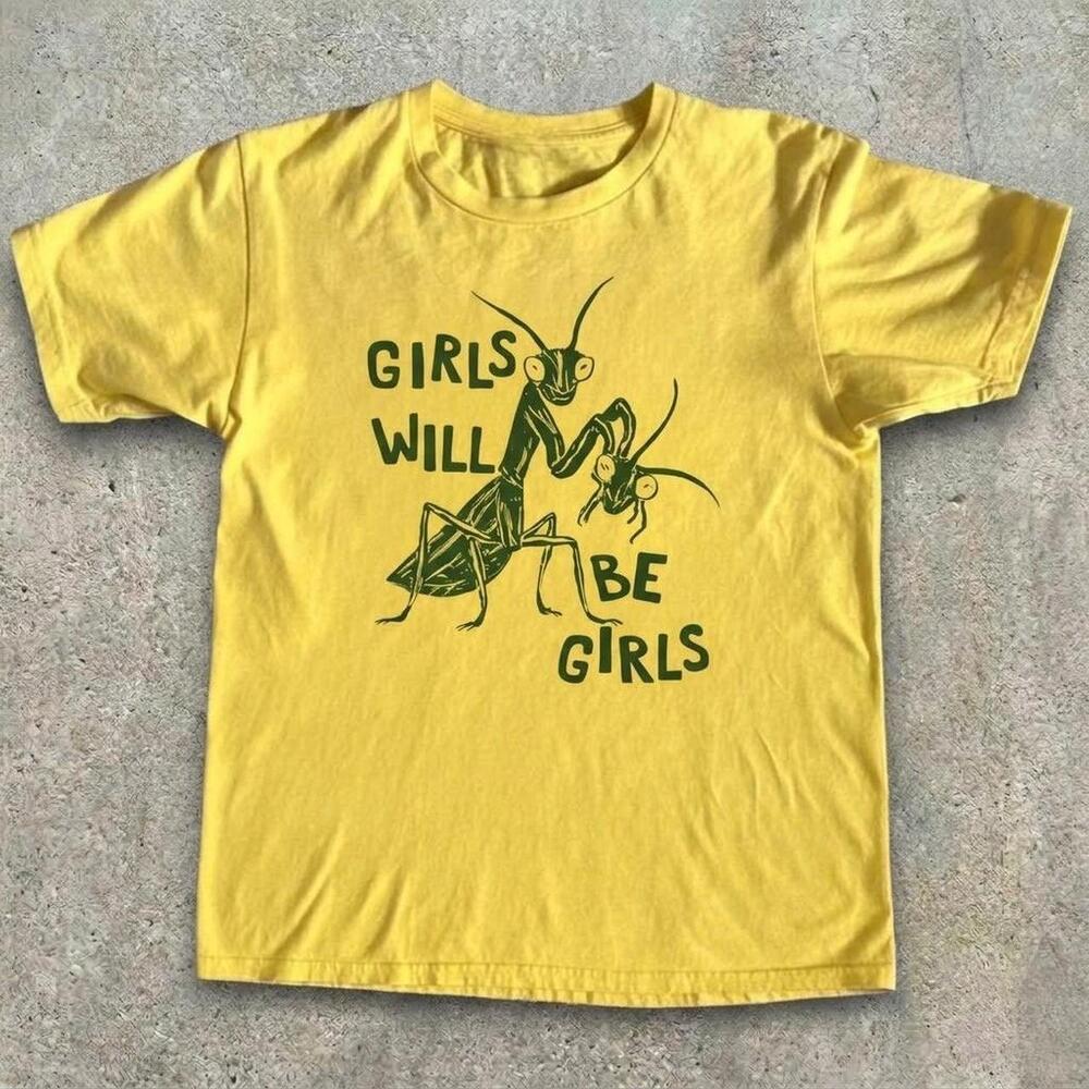 Yellow Girls Will Be Girls Graphic Tee
